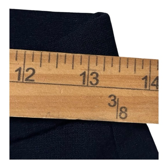 Zara‎ Women's Black High Waisted Wide Drawstring Pull On Leg Crop Pants Size S - Picture 7 of 11